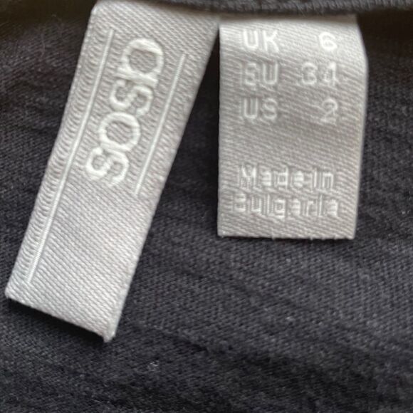 ASOS Black Button Front Dress - Picture 4 of 6